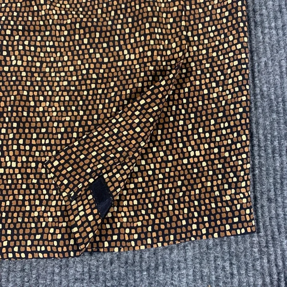 Liz Claiborne Skirt‎ Womens 4 Brown Lightweight Zip Up Short Abstract Y2K BOHO